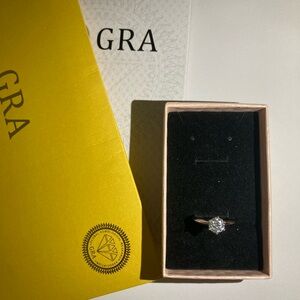 6.5mm Moissanite Ring adjustable‎ size